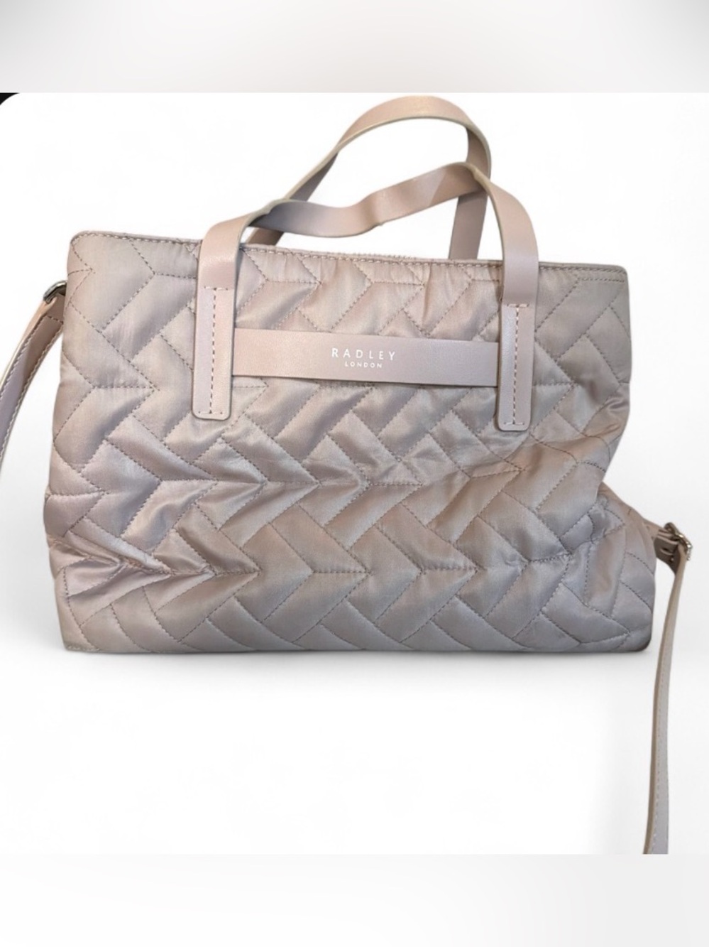 RADLEY LONDON Quilted Tote in Taupe Beige
